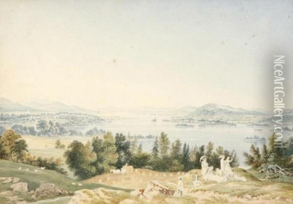 Lake Windemere Oil Painting - Henry Curzon Allport
