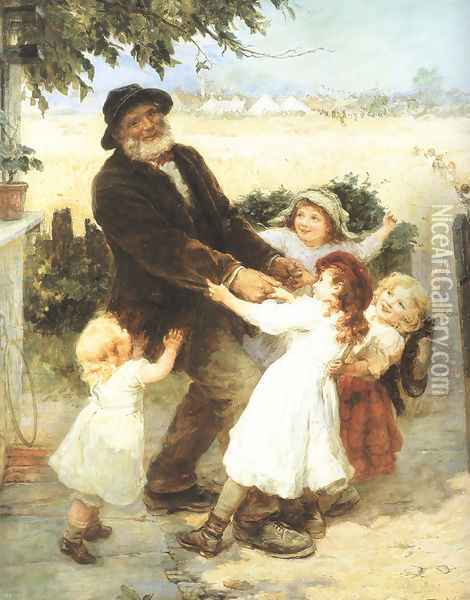 Off to the Fair Oil Painting - Frederick Morgan