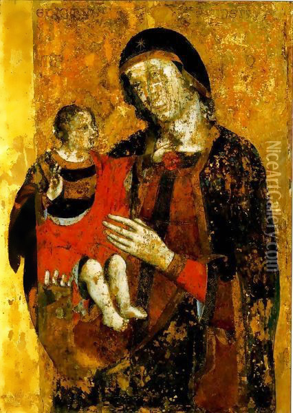 Madonna and Child Oil Painting - Benedictus