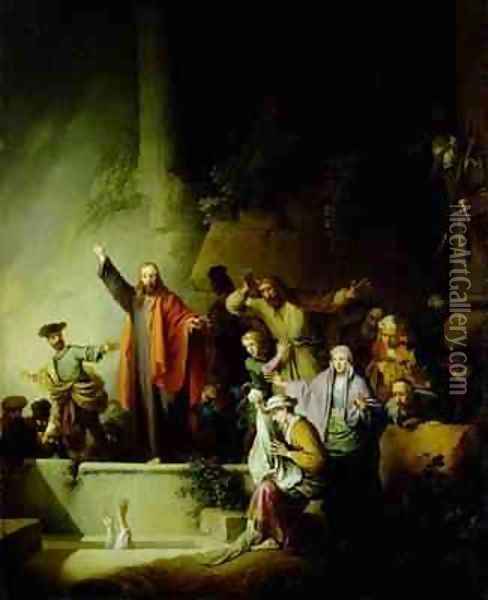 The Raising of Lazarus Oil Painting - Christian Wilhelm Ernst Dietrich