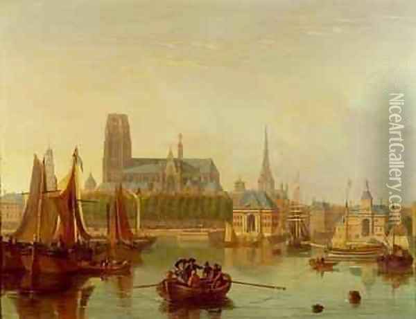 Dordrecht Oil Painting - Joseph F. Ellis