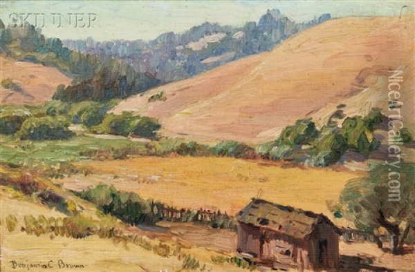 Brown Hills On The Russian River Oil Painting - Benjamin Chambers Brown