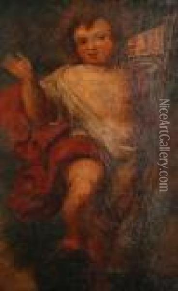The Infant Christ As Salvator Mundi Oil Painting - Bartolome Esteban Murillo