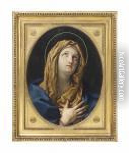 The Virgin At Prayer Oil Painting - Guido Reni
