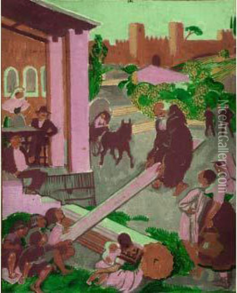 La Balancoire Oil Painting - Maurice Denis