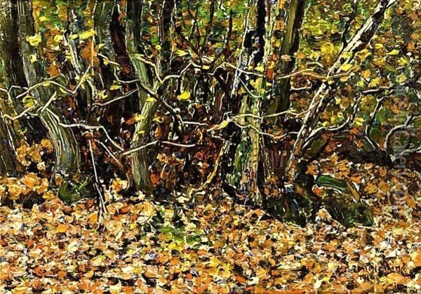 Forest Landscape Oil Painting - Jan Adam Zandleven