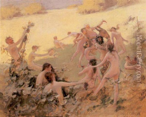 The Bacchanal Oil Painting - Charles Courtney Curran