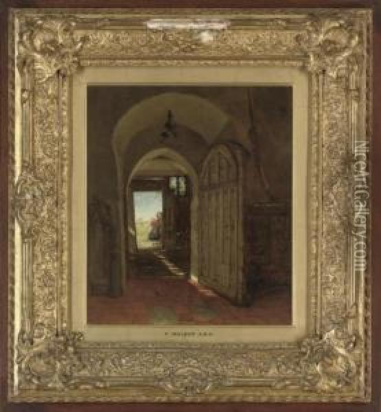 The Old Church Oil Painting - Frederick Walker