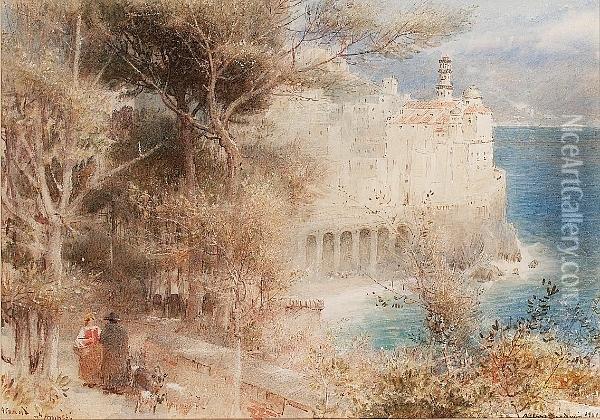 Atrani Near Amalfi Oil Painting - Albert Goodwin