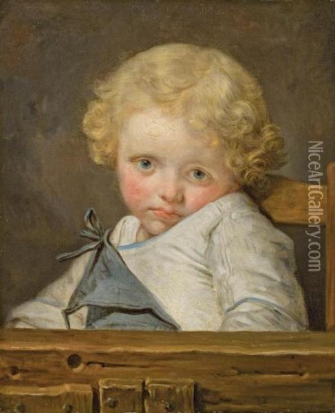 Le Petit Boudeur Oil Painting - Jean Baptiste Greuze
