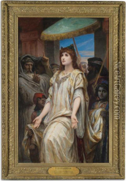 Esther Before Ahasuerus Oil Painting - Felix Joseph Barrias