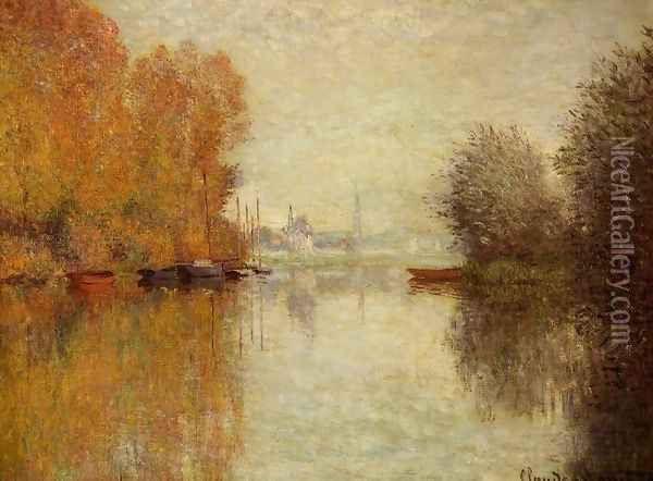 Autumn On The Seine At Argenteuil Oil Painting - Claude Oscar Monet