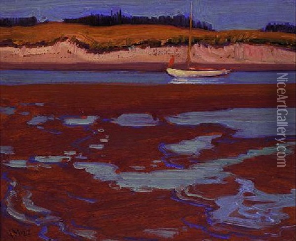 Low Tide, Petite Riviere Oil Painting - James Edward Hervey MacDonald