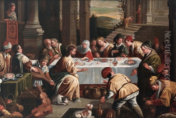 Die Hochzeit Zu Kanaan Oil Painting - Frans Francken the Elder
