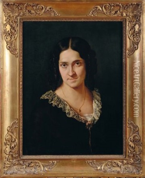 Ritratto Della Cantante Matilde Juva Branca Oil Painting - Francesco Hayez