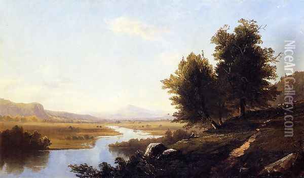 Landscape, The Saco from Conway Oil Painting - Alfred Thompson Bricher