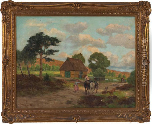 Country Farm Oil Painting - Paul Muller-Kaempff