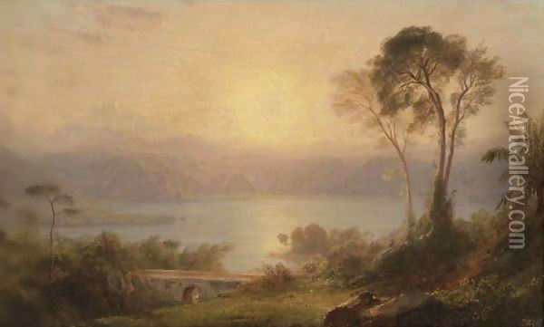 Tropical Landscape 2 Oil Painting - Frederic Edwin Church