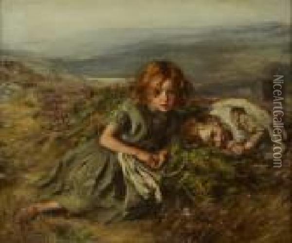 Among The Heather Oil Painting - William McTaggart