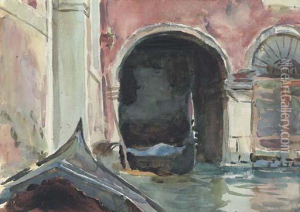 Venetian Canal Oil Painting - John Singer Sargent