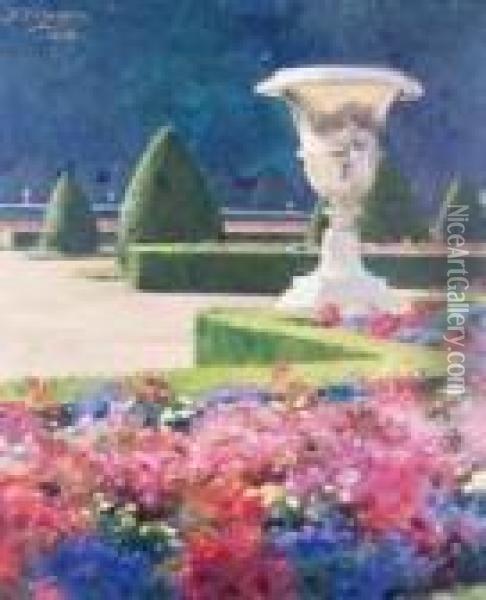 Versailles, Les Jardins Du Chateau Oil Painting - Denis Etcheverry