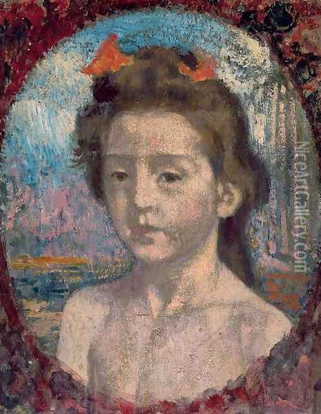 Portrait de jeune fille Oil Painting - Georges Lemmen