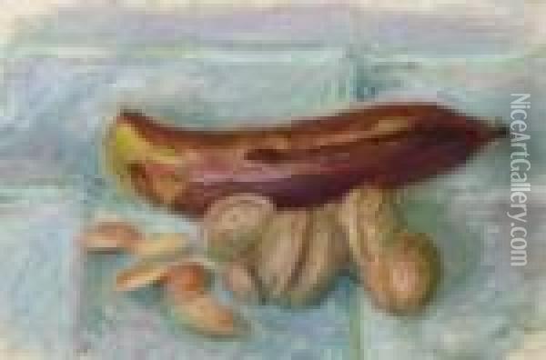 Banana And Nuts Oil Painting - William Glackens