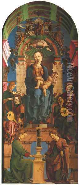 Virgin Enthroned (Madonna in trono) Oil Painting - Cosme Tura