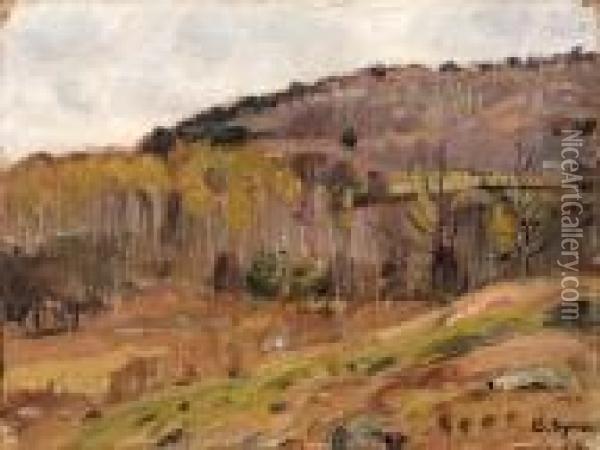 Autumn Hills Oil Painting - George Gardner Symons