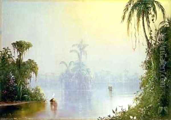 Tropical Haze Oil Painting - Norton Bush