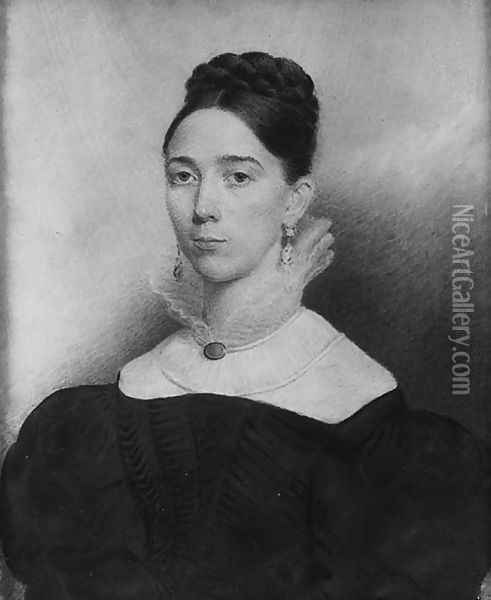 Mrs. Alice Goudry of Wilmington, Massachusetts Oil Painting - Eliza Goodridge