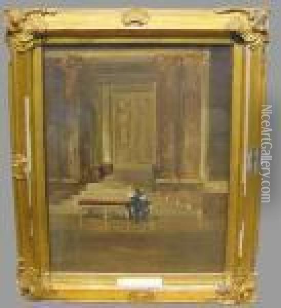 The Door Of The Senate, Versailles Oil Painting - Amedeo Momo Simonetti