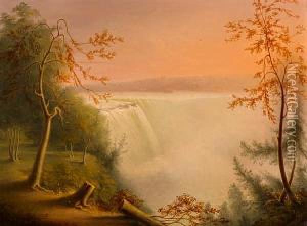 Niagara Falls Oil Painting - Rembrandt Peale