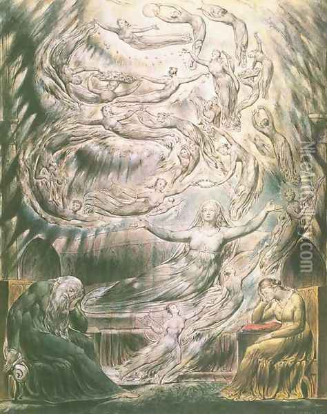 Queen Katherine's Dream 2 Oil Painting - William Blake