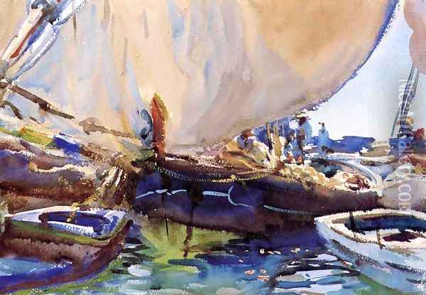Melon Boats Oil Painting - John Singer Sargent