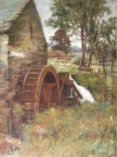 The Old Mill Oil Painting - George Whitton Johnstone