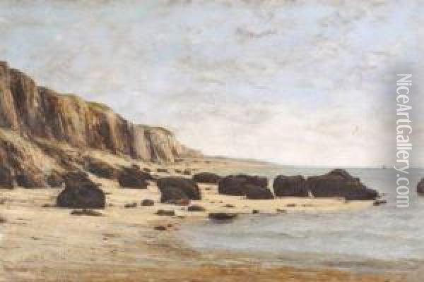 Plage Normande Oil Painting - Cherubino Pata