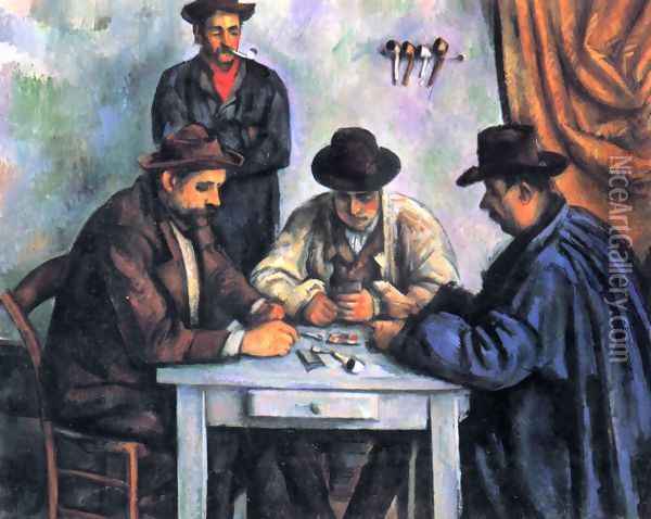 Cardplayers 5 Oil Painting - Paul Cezanne