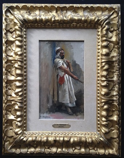 Cavalier Algerien Oil Painting - Frederic Dufaux