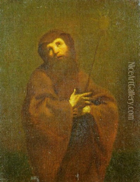 S. Francesco Di Paola Oil Painting - Giuseppe Maria Crespi