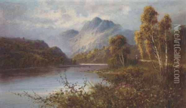 Autumn In The Highlands Oil Painting - Frank Hider