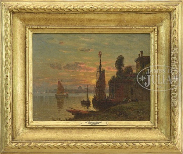 Adriatic Sunset Oil Painting - John Joseph Enneking