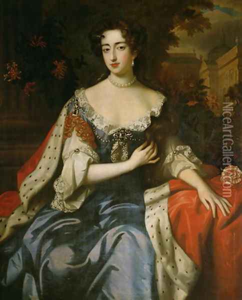 Mary Stewart (1662-84) Consort of William III (1650-1702) Oil Painting - William Wissing or Wissmig