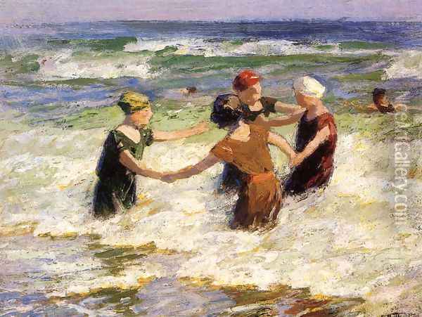 A Happy Group Oil Painting - Edward Henry Potthast