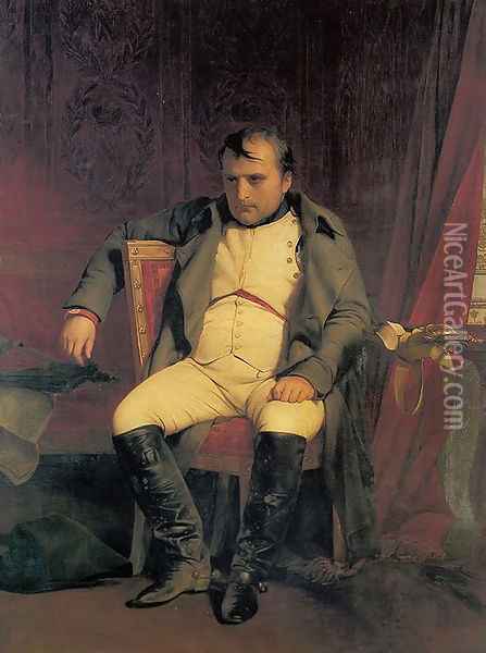 Napoléon Bonaparte abdicated in Fontainebleau Oil Painting - Paul Delaroche