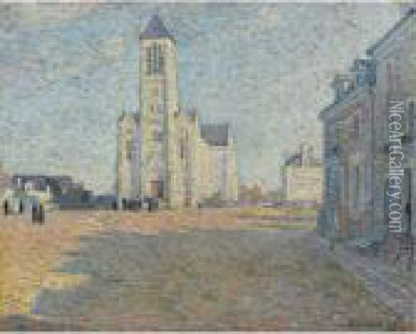 Eglise Dans Un Village Oil Painting - Henri Lebasque