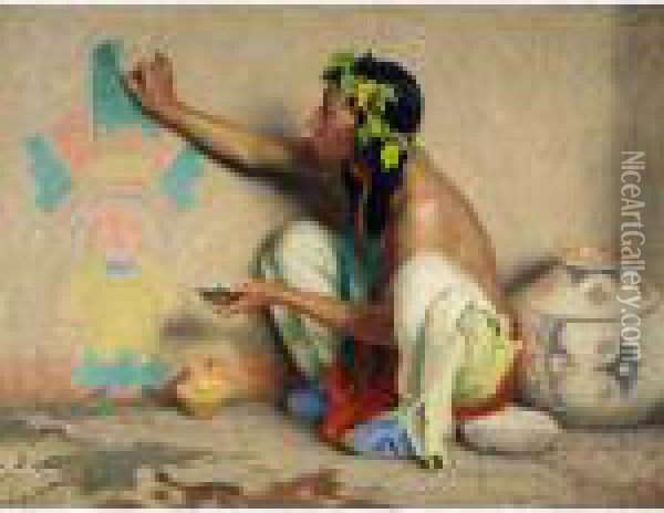 Kachina Painter Oil Painting - Eanger Irving Couse