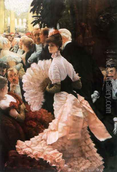 The Political Lady Oil Painting - James Jacques Joseph Tissot
