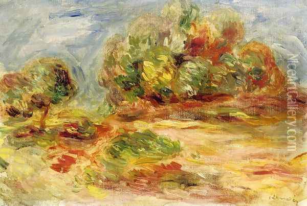 Cagnes Landscape XIII Oil Painting - Pierre Auguste Renoir