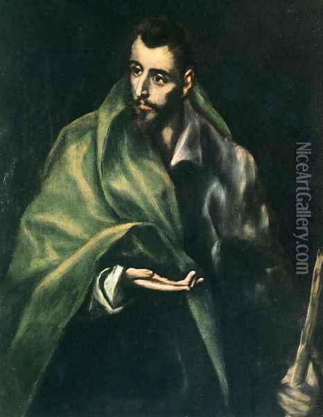 Apostle St James the Greater 1610-14 Oil Painting - El Greco (Domenikos Theotokopoulos)